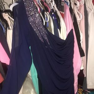 One sleeve mini dress